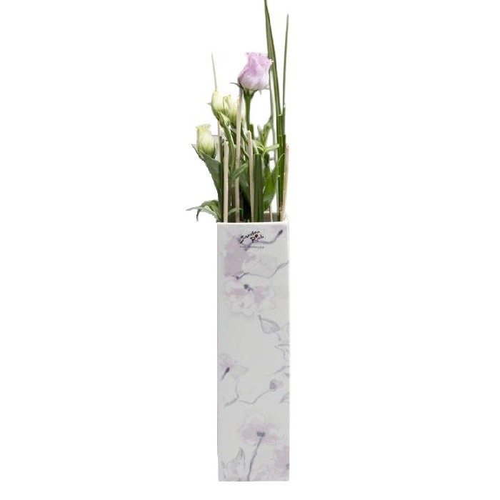 home-decor/vases/sandra-rich-gently-porcelain-vase-with-flower-9cm-x-9cm-x-h32cm